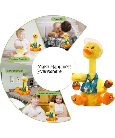 Talk Back Duck Toy Electric Dancing Light Up Rattles Baby Toys Talking Toy Repeats What You Say Wriggle Dancing Duck Singing ...