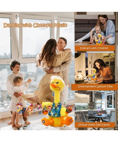 Talk Back Duck Toy Electric Dancing Light Up Rattles Baby Toys Talking Toy Repeats What You Say Wriggle Dancing Duck Singing ...