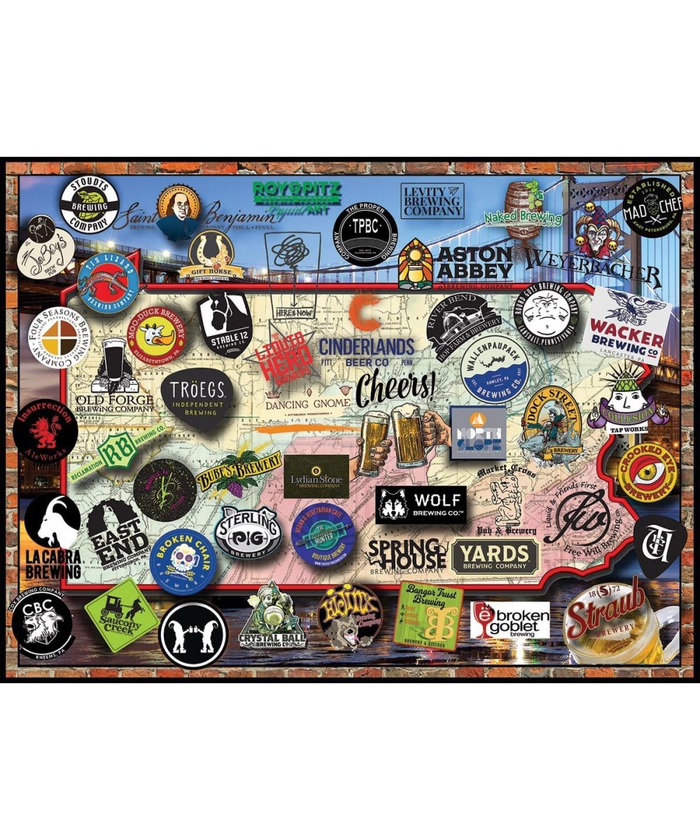 Puzzles Pennsylvania Beer 1000 Piece Jigsaw Puzzle $34.40 Jigsaw Puzzles