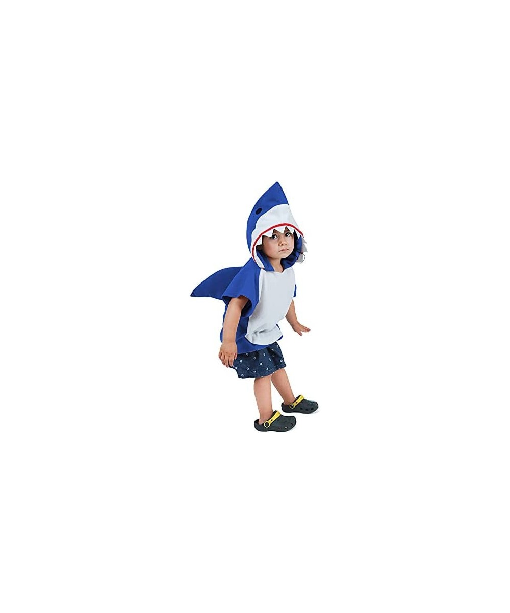 Shark Short Hoodie for Kids Boys Toddler Shark Costume Halloween Animal Outfit Short Sleeve $49.10 Kids' Costumes