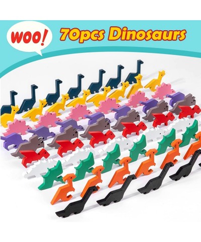 Counting Dinosaurs Toys with Matching Sorting Plates Number Color Recognition STEM Educational Toys for 3 4 5 Year Old Presch...