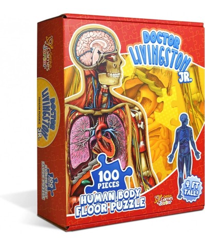 Human Anatomy Floor Puzzle — Doctor Livingston Jr Anatomy Toy - Kids Puzzles & Science Toys - 4 Foot Life-Sized Anatomy Model...