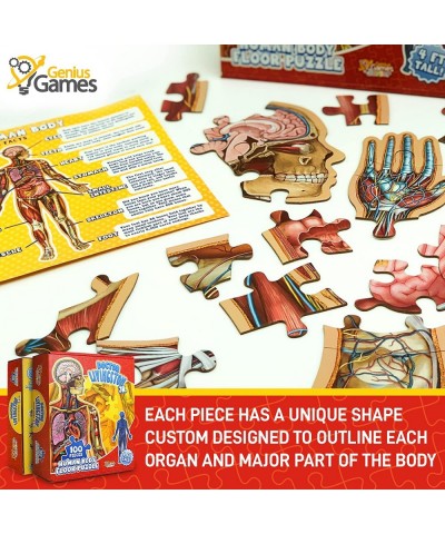 Human Anatomy Floor Puzzle — Doctor Livingston Jr Anatomy Toy - Kids Puzzles & Science Toys - 4 Foot Life-Sized Anatomy Model...