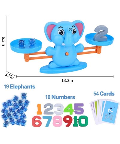 Elephant Balance Game Toy STEM Educational Math Number Balance Game Learning Counting Number Toy with Little Elephants Number...