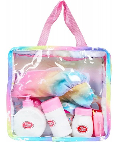 10 Pieces Baby Doll Care Set Doll Feeding and Changing Accessories Set Baby Doll Accessories in Bag Without Doll $24.66 Dolls