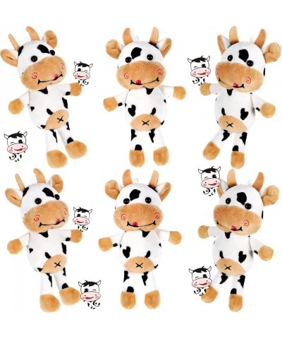 6 Pieces Cow Plush Keychain Stuffed Animal Toy 4 Inches Cute Animal Plush Spotted Cow Toy Small Kawaii Decorative Cow Doll fo...