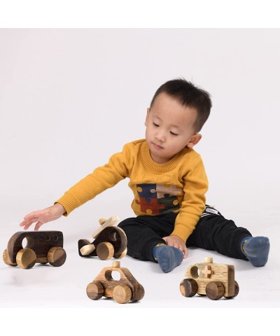 Unpainted Wooden Vehicle Cars for Toddlers Handmade in Vietnam (Police car and Ambulance) $28.28 Kids' Play Ambulances