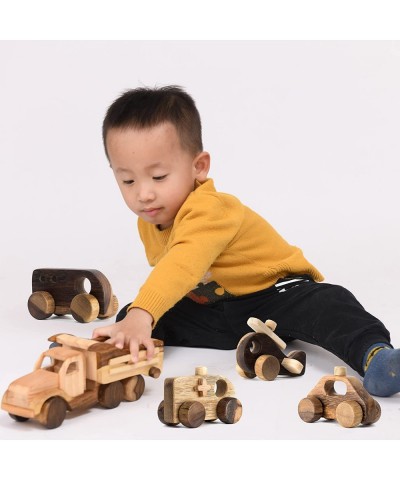 Unpainted Wooden Vehicle Cars for Toddlers Handmade in Vietnam (Police car and Ambulance) $28.28 Kids' Play Ambulances