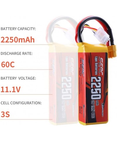 11.1V 3S RC Lipo Battery 60C 2250mAh with XT60 Plug for RC Airplane Aircraft Quadcopter Helicopter Drone FPV $38.35 Hobby Rem...