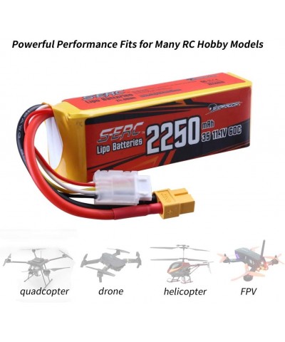 11.1V 3S RC Lipo Battery 60C 2250mAh with XT60 Plug for RC Airplane Aircraft Quadcopter Helicopter Drone FPV $38.35 Hobby Rem...