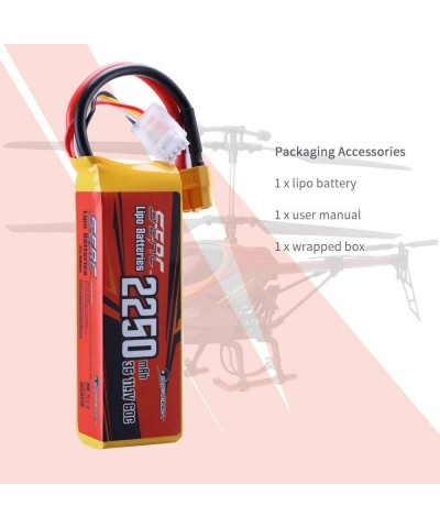 11.1V 3S RC Lipo Battery 60C 2250mAh with XT60 Plug for RC Airplane Aircraft Quadcopter Helicopter Drone FPV $38.35 Hobby Rem...