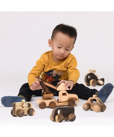 Unpainted Wooden Vehicle Cars for Toddlers Handmade in Vietnam (Police car and Ambulance) $28.28 Kids' Play Ambulances