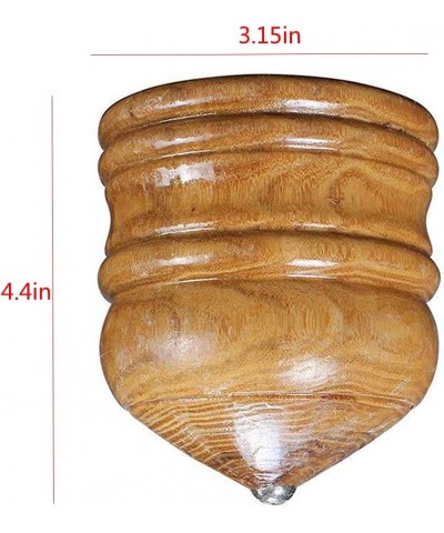 Wooden Spin Tops Wood Spinning Trompo Exercise Decompression Gyroscope Decompression Toys Fitness Toys Outdoor Games Competit...