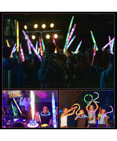 12 PCS Valentines Gifts Party Favors Pop Tubes Glow Sticks Glow in The Dark Party Supplies Goodie Bag Stuffers LED Glow Stick...