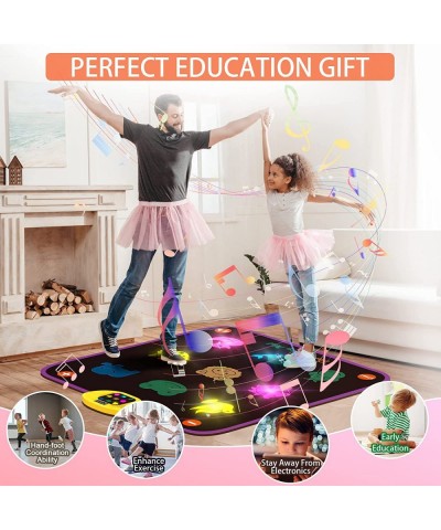 2022 Upgraded Dance Mat - Light Up Dance Mat Dance Mat for Kids Electronic Music Dance Mat Toy with LED Lights 5 Game Modes C...