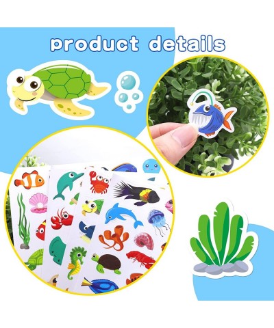 Cute Ocean Sea Animal Adhesive Stickers Tropical Fish Shark Stickers 890 Count for Boys Girls Birthday Invitations Envelopes ...