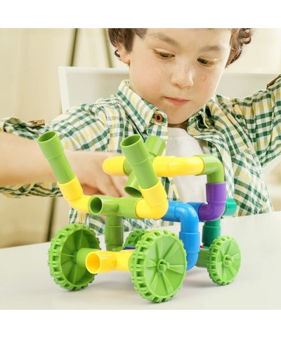 72PCS STEM Building Toys for Kids Ages 4.Connecting Building Toys Toddlers 3-5.Educational Toddler Toy Kit.Sensory Toys Creat...