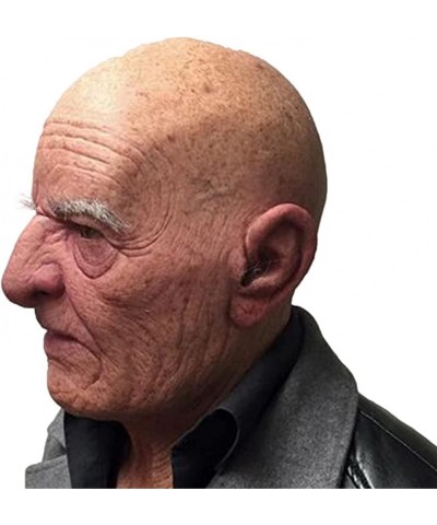 Realistic Old-Man Mask Halloween Face Cover Visible Latex Headgear Head Cover Mask Novelty Costume Party Prop $44.10 Kids' Dr...