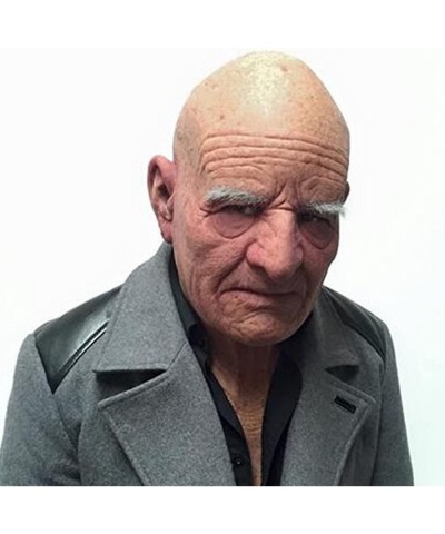 Realistic Old-Man Mask Halloween Face Cover Visible Latex Headgear Head Cover Mask Novelty Costume Party Prop $44.10 Kids' Dr...