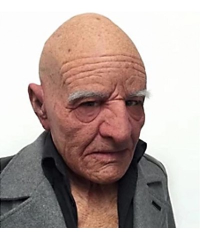 Realistic Old-Man Mask Halloween Face Cover Visible Latex Headgear Head Cover Mask Novelty Costume Party Prop $44.10 Kids' Dr...