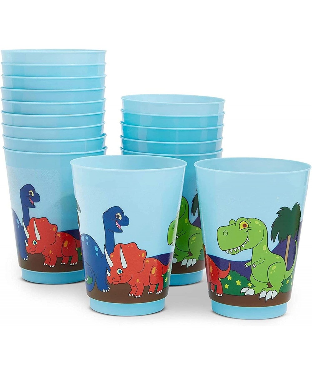 Dinosaur Reusable Plastic Party Cups – Pack of 16 – Blue $27.25 Kids' Party Tableware