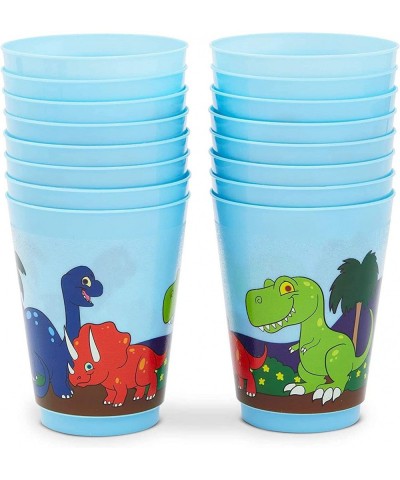 Dinosaur Reusable Plastic Party Cups – Pack of 16 – Blue $27.25 Kids' Party Tableware