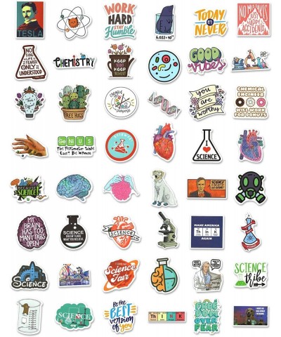 Science Stickers 200PCS Science Teacher Classroom Decor Stickers Biology Chemistry Physics Experiment Waterproof Stickers for...