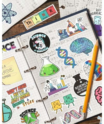 Science Stickers 200PCS Science Teacher Classroom Decor Stickers Biology Chemistry Physics Experiment Waterproof Stickers for...