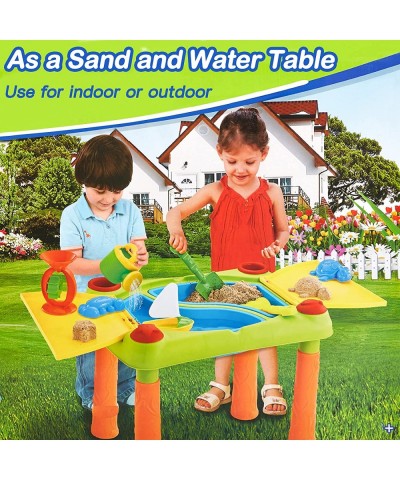 Kids Beach Toys Outdoor Sand and Water Table Activity Table and Waterpark Play Table for Toddlers $81.40 Sandboxes & Beach Toys