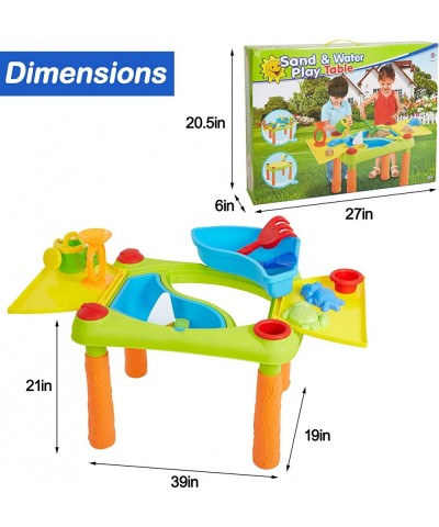 Kids Beach Toys Outdoor Sand and Water Table Activity Table and Waterpark Play Table for Toddlers $81.40 Sandboxes & Beach Toys