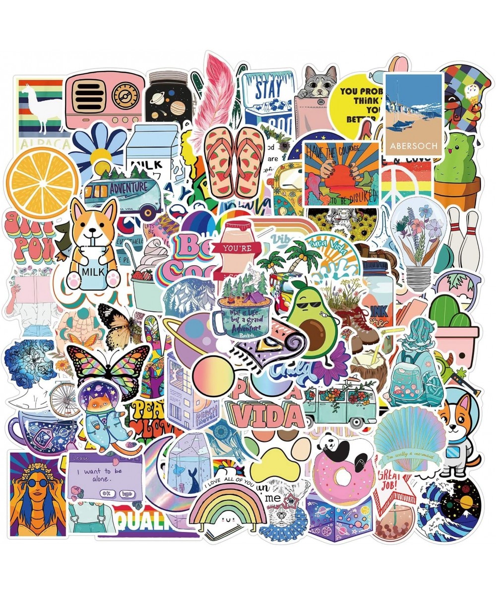 100PCS Aesthetic Stickers Cute VSCO Stickers Waterproof Vinyl Stickers for Kids Girls Teens and Adults Decal Decor for Water ...