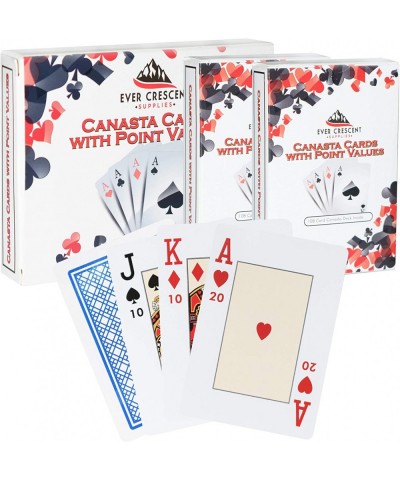 Canasta Cards with Point Values Tray and Score Pads Set. Includes 2 Deck of Cards Revolving Holder and 50 Scoring Sheets. $44...