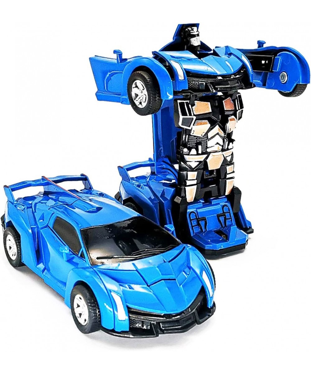 Kids' Play Vehicles Gifts for 3 4 5 6 7-12 Year Old Boys Girls Robot Car Toy Kids 2 in 1 Deformation Car Toy -Best Gift (Blue...