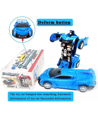 Kids' Play Vehicles Gifts for 3 4 5 6 7-12 Year Old Boys Girls Robot Car Toy Kids 2 in 1 Deformation Car Toy -Best Gift (Blue...