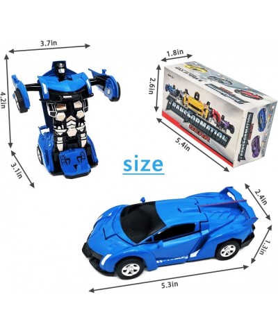 Kids' Play Vehicles Gifts for 3 4 5 6 7-12 Year Old Boys Girls Robot Car Toy Kids 2 in 1 Deformation Car Toy -Best Gift (Blue...