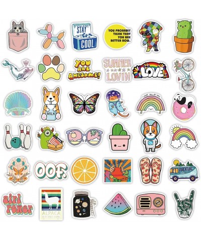 100PCS Aesthetic Stickers Cute VSCO Stickers Waterproof Vinyl Stickers for Kids Girls Teens and Adults Decal Decor for Water ...