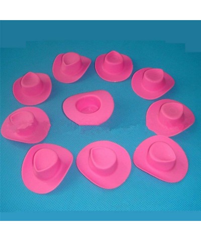 10pcs Plastic Mini Miniature Cute Western Cowgirl Pink Cowboy Hat for Doll Dress Up Party Accessories $15.82 Doll Accessories