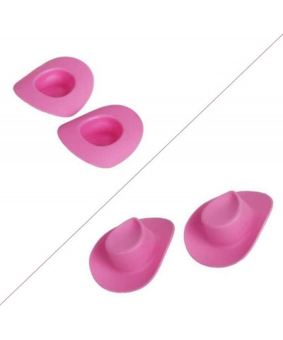 10pcs Plastic Mini Miniature Cute Western Cowgirl Pink Cowboy Hat for Doll Dress Up Party Accessories $15.82 Doll Accessories