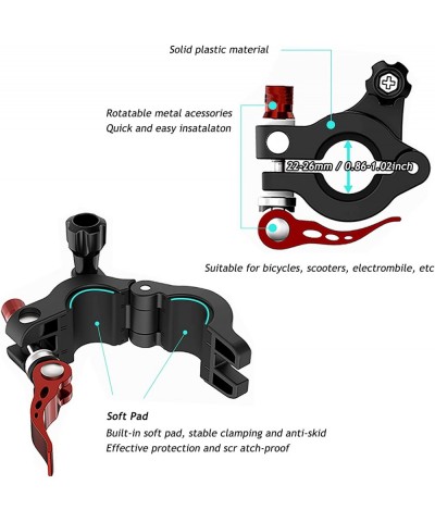 Bike Mount for DJI Mini 3 Pro RC Bicycle Handle Bar Bracket Aluminum Alloy Remote Control Holder Adjustable Bike Clamp Clip f...