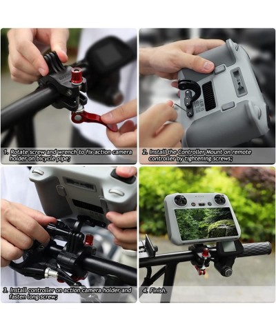 Bike Mount for DJI Mini 3 Pro RC Bicycle Handle Bar Bracket Aluminum Alloy Remote Control Holder Adjustable Bike Clamp Clip f...