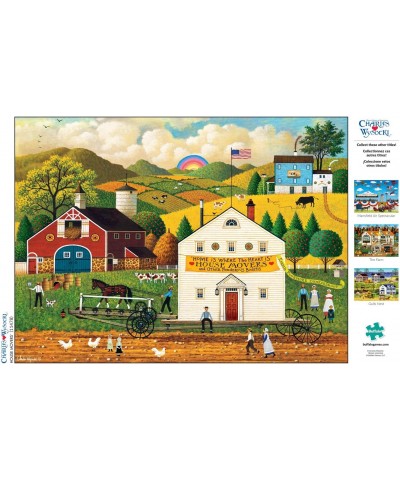 Charles Wysocki - House Movers - 1000 Piece Jigsaw Puzzle $21.16 Jigsaw Puzzles