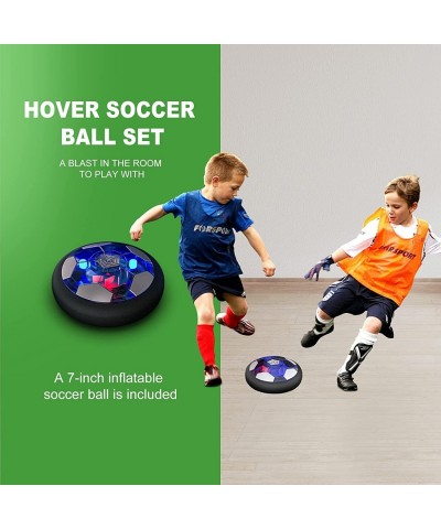 Hover Soccer Ball Boy Toys Rechargeable Air Soccer Indoor Floating Soccer Ball with LED Light and Upgraded Foam Bumper Perfec...