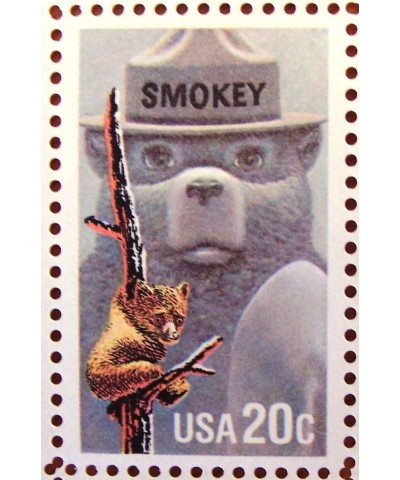 Smokey the Bear Full Sheet of 50 - 20 Cent Stamps Scott 2096 $24.86 Collectibles Display & Storage