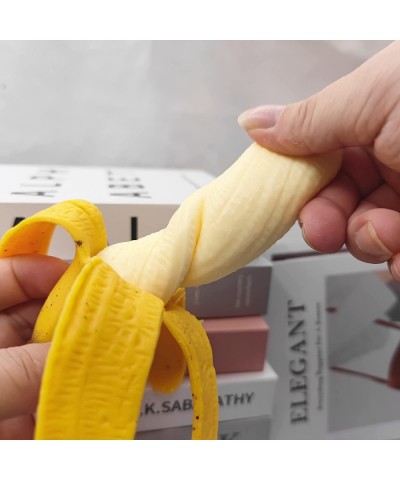 Squishy Banana Toys Simulation Banana Super Soft Stress Relief Spotted Peeled Banana Party Favors for Kids Toy for Boys Girls...