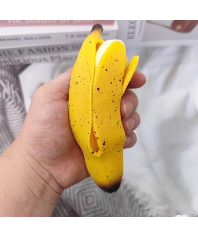 Squishy Banana Toys Simulation Banana Super Soft Stress Relief Spotted Peeled Banana Party Favors for Kids Toy for Boys Girls...