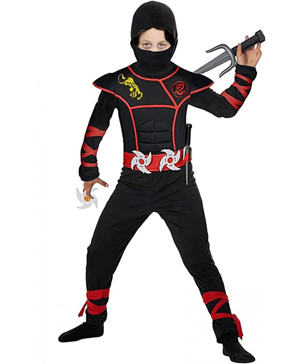 Kids Ninja Costume Dragon Ninja Costume with Strong Muscle $18.33 Kids' Costumes