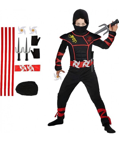 Kids Ninja Costume Dragon Ninja Costume with Strong Muscle $18.33 Kids' Costumes