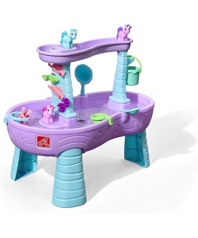 Rain Showers & Unicorns Water Table – Kids Purple Water Play Table with 13-Pc Unicorn Accessory Set $126.71 Sandboxes & Beach...