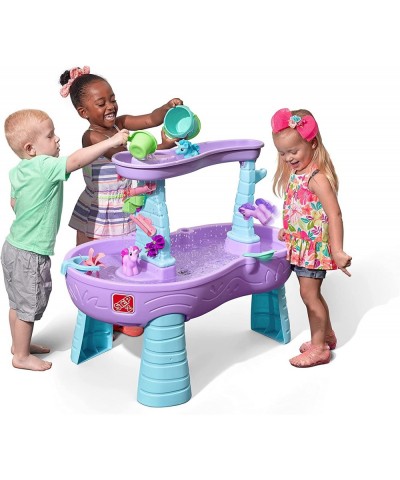 Rain Showers & Unicorns Water Table – Kids Purple Water Play Table with 13-Pc Unicorn Accessory Set $126.71 Sandboxes & Beach...