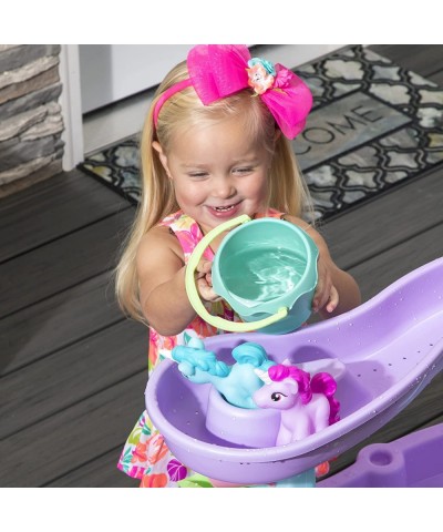 Rain Showers & Unicorns Water Table – Kids Purple Water Play Table with 13-Pc Unicorn Accessory Set $126.71 Sandboxes & Beach...